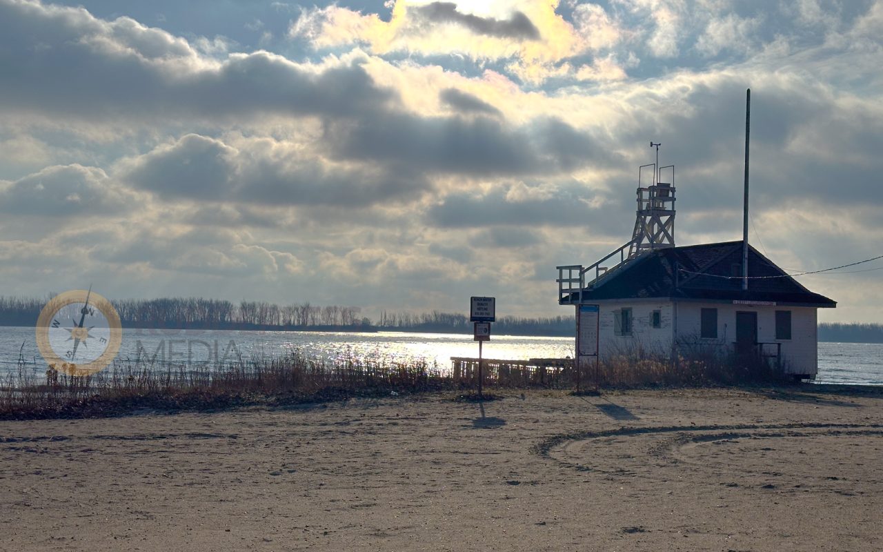 a building on a beach - biking trails toronto