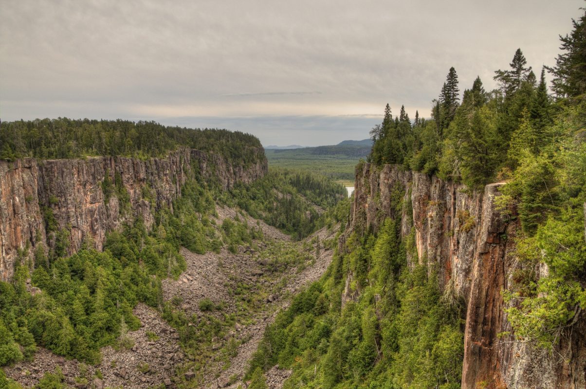 rock canyon location covered with trees and greenery | where to go in ontario