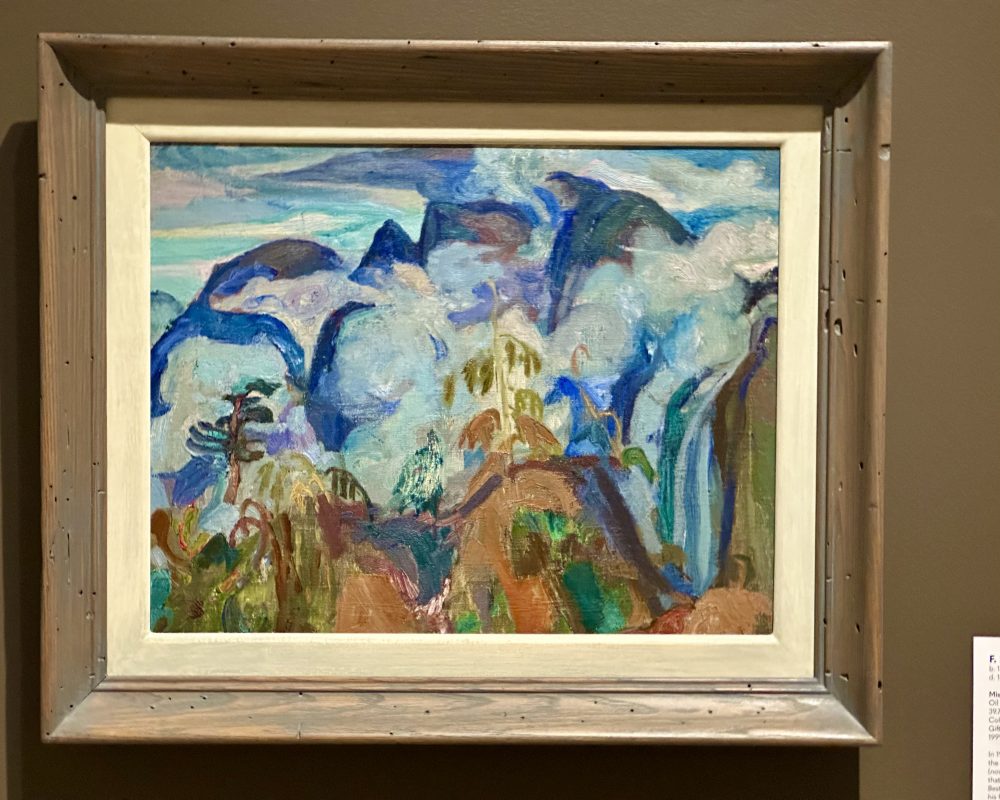 a painting in a frame